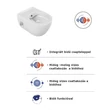 CeraStyle CITY fali WC - BEÉPÍTETT bidé funkcióval - rimless - perem nélküli - mély öblítés