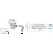TEXO flexibilis WC bekötőcső Ø 110 x 0,35 m