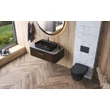 CeraStyle CITY SLIM WC ülőke - MATT FEKETE - duroplast - lecsapódásgátlós - könnyen levehető