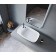 CeraStyle NEW NOVA - PULTRA ültethető - Top Counter - mosdó rejtett leeresztővel - 70 x 42 cm