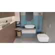 CeraStyle CITY fali WC - MATT FEHÉR - rimless - perem nélküli - rejtett szerelésű - mély öblítés