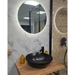 CeraStyle ZERO - PULTRA ültethető - Top Counter - porcelán mosdó- O - MATT FEKETE - Ø 46 cm