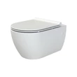 CeraStyle CITY fali WC - MATT FEHÉR- BEÉPÍTETT bidé funkcióval -rimless -perem nélküli- mély öblítés