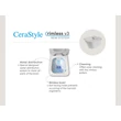 CeraStyle IBIZA fali WC - MATT FEKETE - rimless - perem nélküli - mély öblítésű