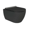 CeraStyle CITY fali WC - MATT FEKETE - rimless - perem nélküli - mély öblítésű
