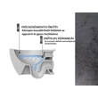 CeraStyle CITY fali WC - MATT FEKETE - rimless - perem nélküli - mély öblítésű