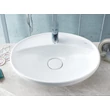 CeraStyle LAL C - PULTRA ültethető - Top Counter - porcelán mosdó - ovális - 60 x 46 cm