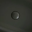 Klikk - klakk leeresztőszelep - KEREK - matt FEKETE - túlfolyós mosdókagylóhoz - Ø 73 mm