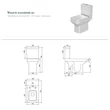 CeraStyle NOURA monoblokk WC - WC tartály - öblítőszelep - mély öblítésű