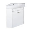 VivaStyle ARDA fali sarokszekrény CeraStyle ARDA porcelán sarokmosdóval 46 x 46 cm - JOBBOS