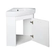VivaStyle ARDA fali sarokszekrény CeraStyle ARDA porcelán sarokmosdóval 46 x 46 cm - JOBBOS