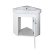 VivaStyle ARDA fali sarokszekrény CeraStyle ARDA porcelán sarokmosdóval 46 x 46 cm - JOBBOS