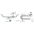 TEXO Exclusive zuhanytálca szifon Ø 60 mm rozsdamentes takaróval - Ø 5/4" x 0,4 m x Ø 40 mm