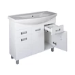 Viva SZQUARE 100 lábon álló fürdőszobabútor Sanovit ZENON 6095 porcelán mosdóval 97 x 51 cm