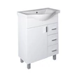 Viva STYLE Bianka 65 lábon álló fürdőszobabútor 3 fiókos Sanovit ALBATROS10065 mosdóval 64,5x46,5cm