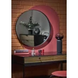 TMP IRON fürdőszobai tükör - FEKETE keret - kerek - 70 cm