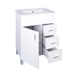 Viva STYLE Karina 75 lábon álló fürdőszobabútor 3 fiókos Sanovit ATRIA 9075 mosdóval 75 x 45,5 cm