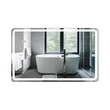 Viva AURA Led TOUCH fürdőszobai tükör - páramenetesítővel - órával - fekvő - 100 x 70 cm