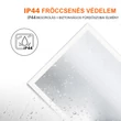 Viva AURA Led TOUCH fürdőszobai tükör - páramenetesítővel - órával - fekvő - 100 x 70 cm