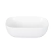 Eros SMILE 3 - PULTRA ültethető - Top Counter - porcelán mosdó - MATT FEHÉR - 46,5 x 32,5 x 13 cm