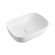 Eros SMILE 3 - PULTRA ültethető - Top Counter - porcelán mosdó - MATT FEHÉR - 46,5 x 32,5 x 13 cm