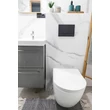 Eros SINTO fali WC - perem nélküli kivitel - WC ülőkével - mély öblítésű - FEHÉR - 49 cm
