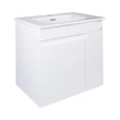 TMP VISION 60 fali függesztett fürdőszobai bútor - SKY E-8099-60 porcelán mosdóval - 61 x 46 cm