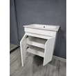 TMP VISION 60 fali függesztett fürdőszobai bútor - SKY E-8099-60 porcelán mosdóval - 61 x 46 cm