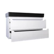 TMP SHARP fali fürdőszobabútor CeraStyle SHARP - FEKETE mosdóval - 1 csaplyukkal - 100 x 48 cm