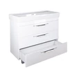 TMP TRIO 100D álló fürdőszobabútor - CeraStyle SHARP - 37600 DUPLA csaplyukas mosdóval - 100 x 48 cm