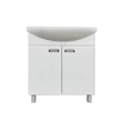 Viva SZQUARE 75 lábon álló fürdőszobabútor Sanovit ZENON 6075 porcelán mosdóval 75 x 49,8 cm