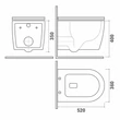 MANACOR rimless wc TEKA ülőkével