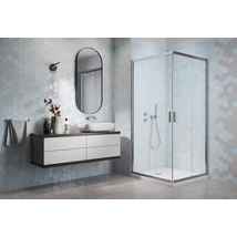 Comfort D 100x80 aszimmetrikus Szögletes zuhanykabinok H2O 