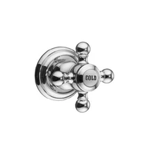 Adlon látható rész falba szerelhető szelephez "COLD" - réz - KLU