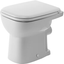 D-CODE  álló WC, síköblítésű, hátsó kifolyású, fehér  DURAVIT