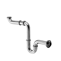 Helytakarékos cső szagelzáró 1 1/4"x32 mm falirózsa 32 mm-es lef