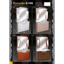 PORCELÁN S Modell 100 Fürdőszobaszekrény kombináció GUIDO