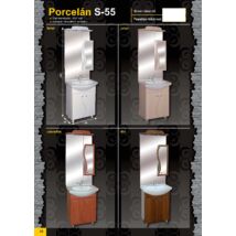 PORCELÁN S Modell 55 Fürdőszobaszekrény kombináció GUIDO