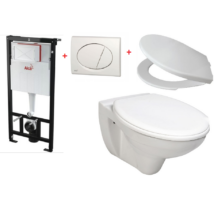 Alcaplast A101/1120 falsík alatti WC tartály szett akció fehér nyomólappal