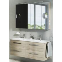 MILANO K120 FALI  fürdőszoba szekrény + Mirror Box Recta 120 szettben TBOSS 