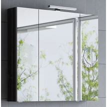 MIRROR BOX TRESSA 90 fürdőszoba tükör szekrénnyel 30cm-es led világítással + powerbox+ piperetükör + 4 extra TBOSS