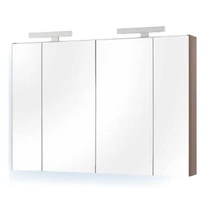 MIRROR BOX RECTA 120 fürdőszoba tükör szekrénnyel 30cm-es led világítással TBOSS