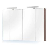 MIRROR BOX RECTA 120 fürdőszoba tükör szekrénnyel 30cm-es led világítással TBOSS