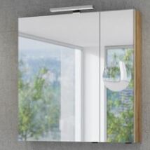 MIRROR BOX RECTA 80  fürdőszoba tükör szekrénnyel 30cm-es led világítással TBOSS