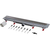 65 cm-es LINEAR műanyag zuhanyfolyóka rozsdamentes vonalas ráccsal MOFÉM