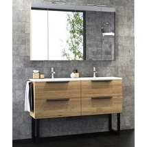 NOTO K120 FALI mosdószekrény mosdóval + Mirror Box Recta 120 szettben TBOSS