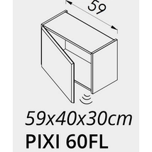 PIXI 60F felső szekrény + mozgásérzékelős világítás TBOSS