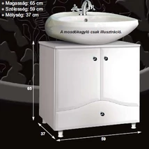 S modell 1007 2A 1f Fürdőszobaszekrény FIÓKKAL GUIDO