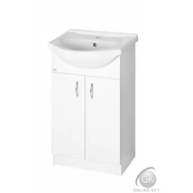 AQUALINE SIMPLEX ECO 55 mosdótartó szekrény mosdóval LAPRASZERELT