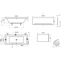 FORMY 01 180 x 80 akrilkád (hófehér) C881000000 RAVAK
